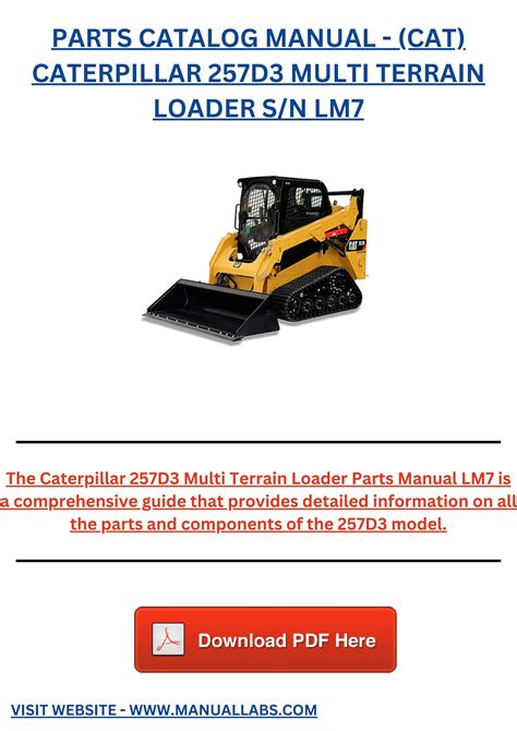 cat 257 skid steer service manual|cat 257d3 for sale.